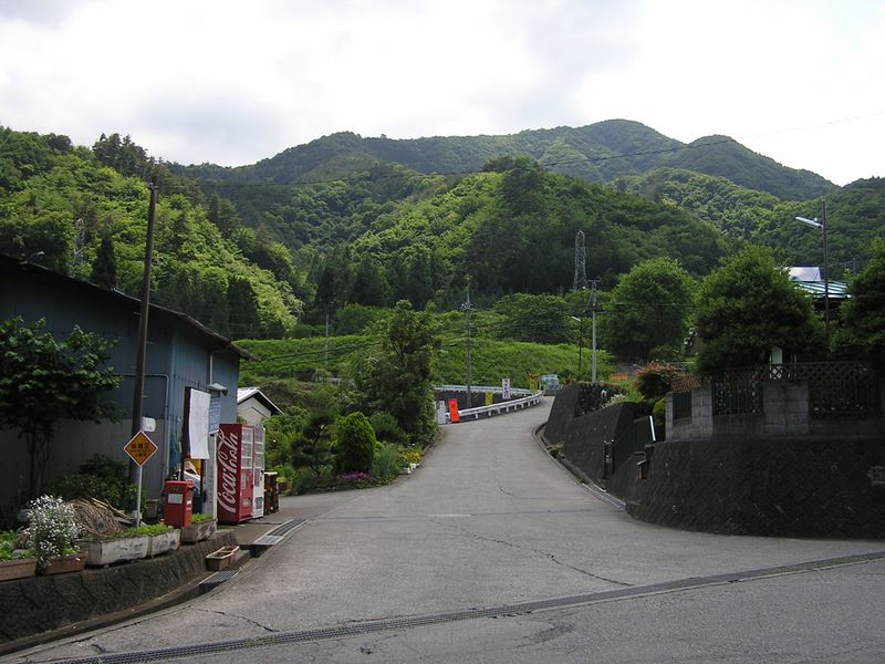 尾崎より、二十六夜山を望む