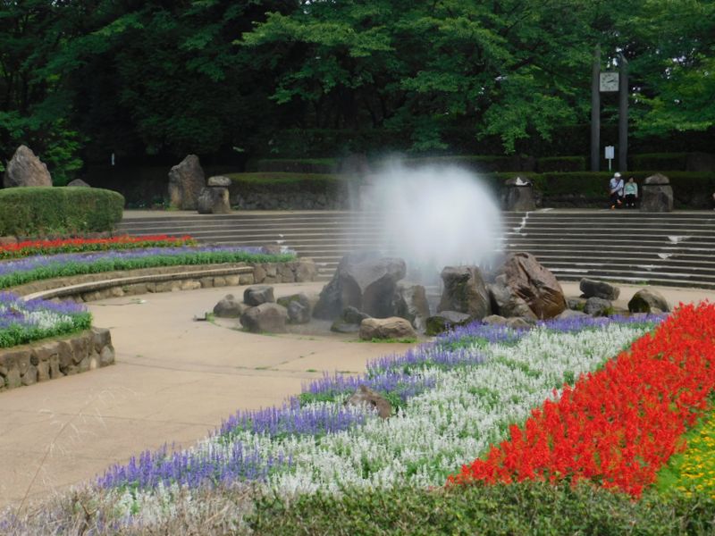 四季の森公園 -- 噴水の広場