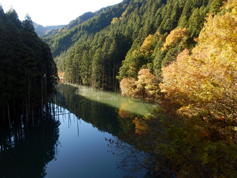 紅葉の金沢を望む (2)