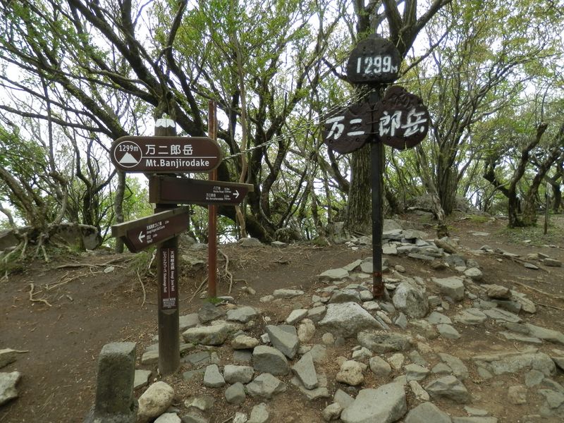 万二郎岳に到着