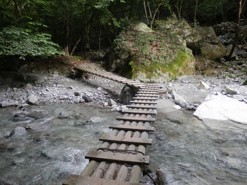 この木橋は、最も安心感があった