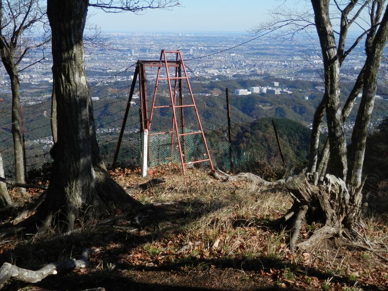 上弁天には脚立があった