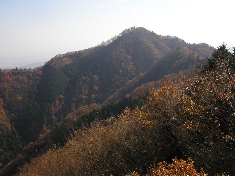高取山より仏果山を望む