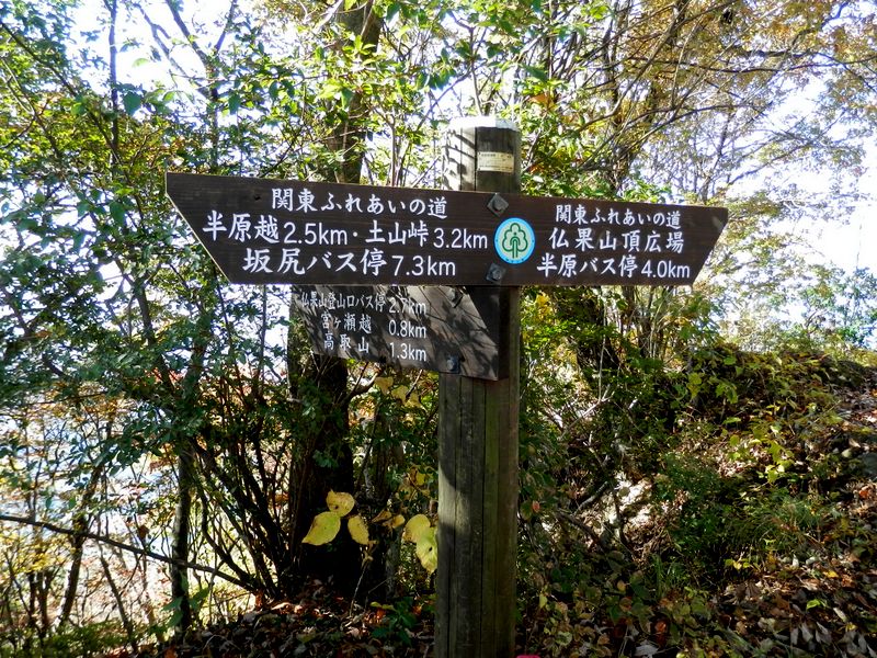 仏果山から、高取山に向かう