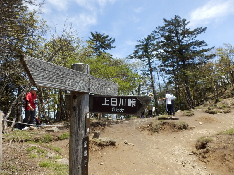 下山は唐松尾根ルート