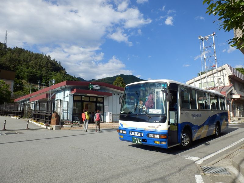 甲斐大和駅に戻って来た