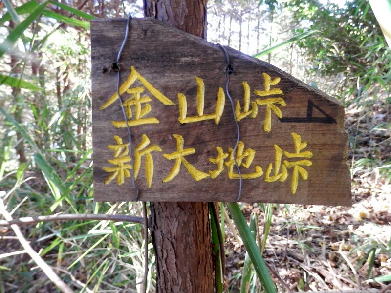 デン笠・甚之函山 -- ここで右折