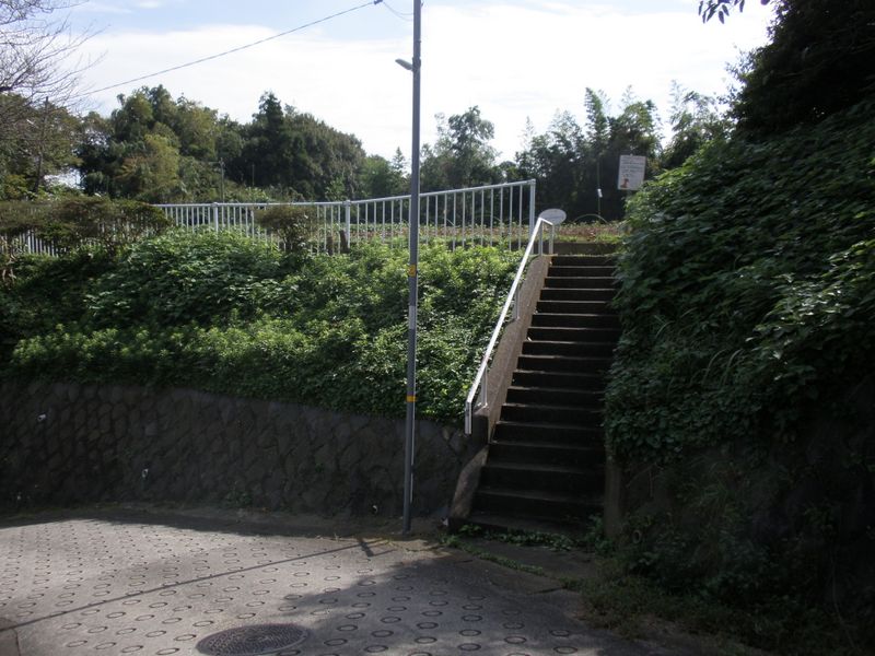 ここから峯市民の森に取り付く