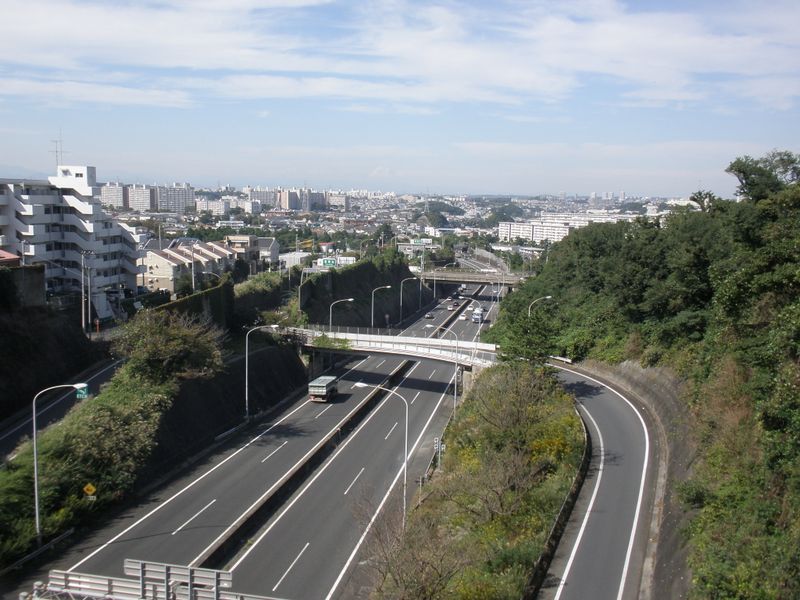 「峰の橋」から東方を望む