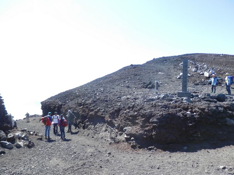 須走口・吉田口下山道より、下山開始