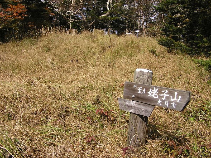 山頂が目の前に