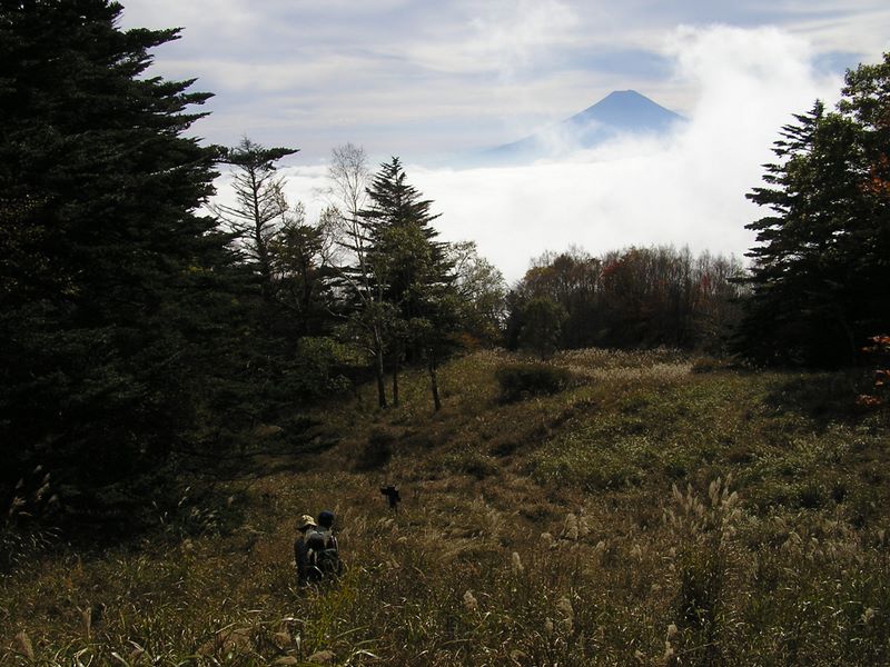 富士山に露出を合わせると