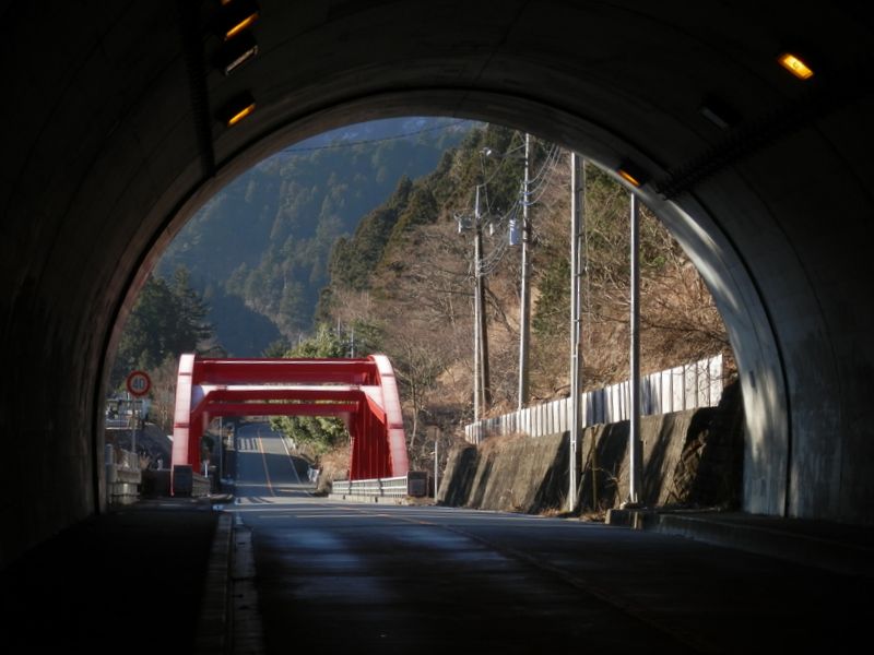 吹風トンネル出口