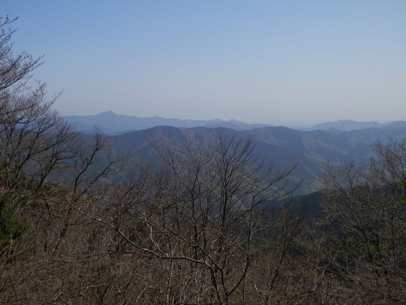 権現山より、馬頭刈尾根、浅間尾根、笹尾根