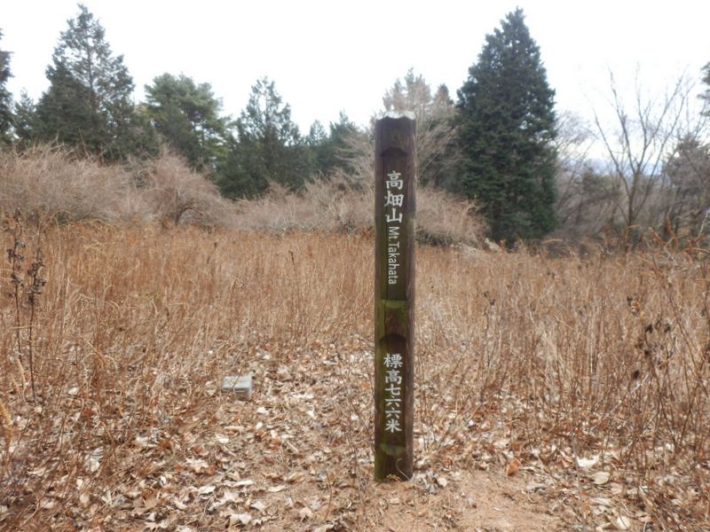 高畑山に初登頂