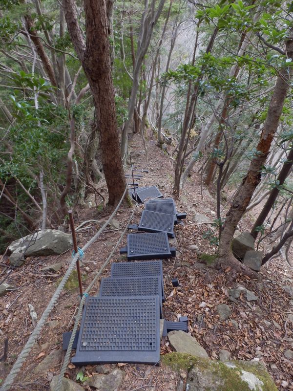 勾配の急な部分