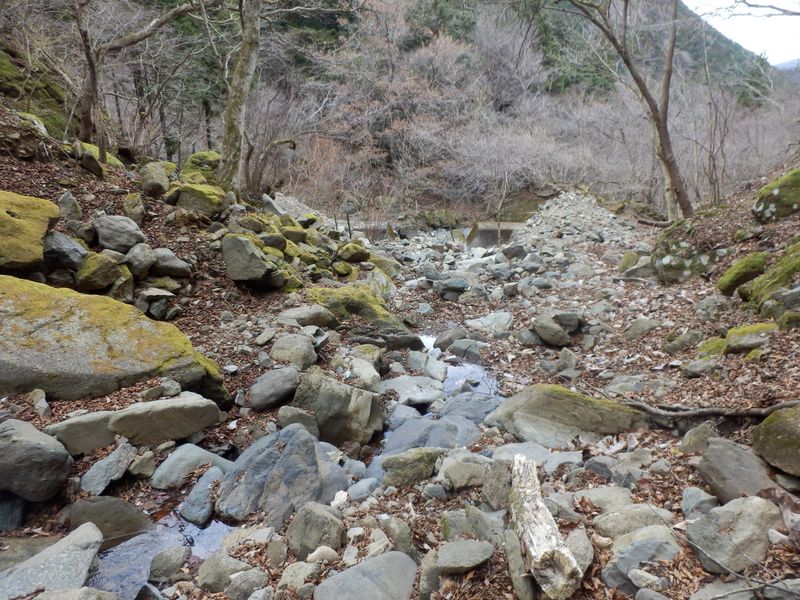 沢下りの終点