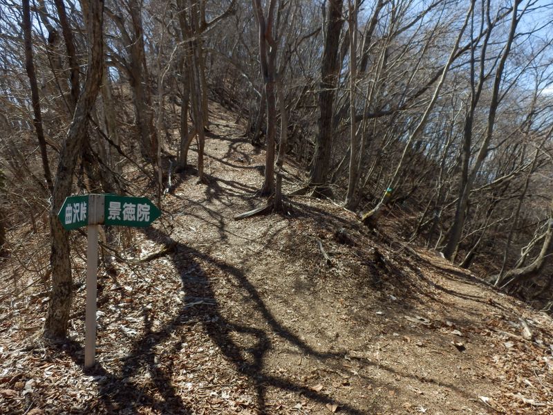 景徳院・大鹿山分岐