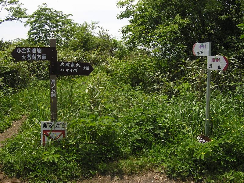大蔵高丸・ハマイバ丸 -- 湯ノ沢峠十字路