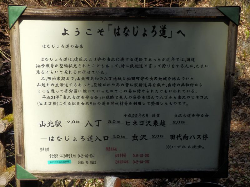 はなじょろ道の由来