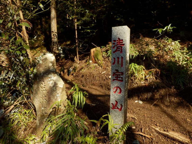 「清川宝の山」の石柱