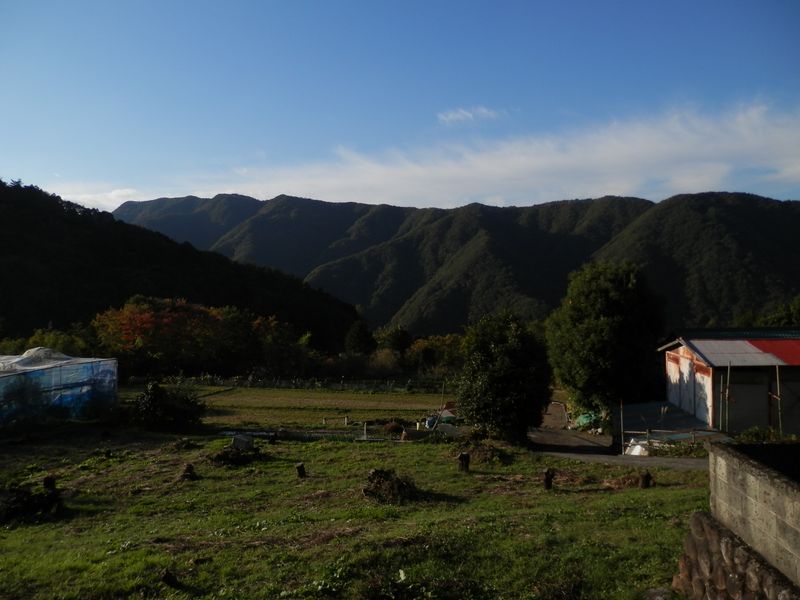 道志山塊東部の山並み