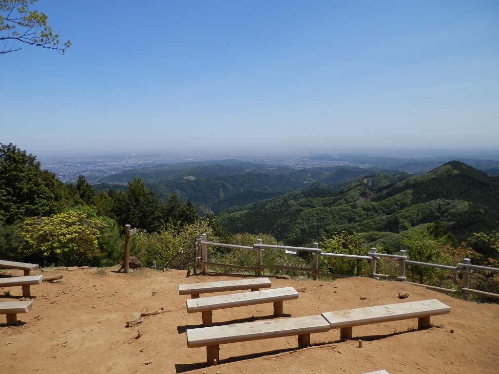 関東平野を望む