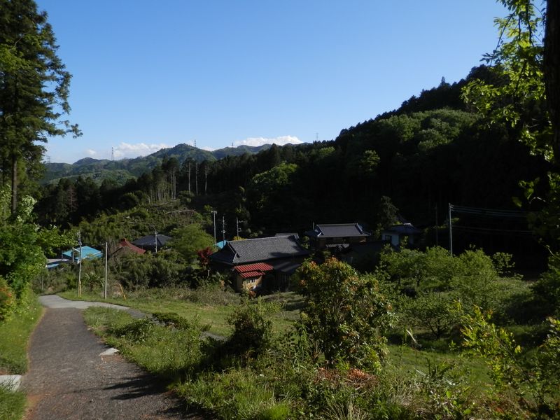 長かった金毘羅尾根が終わり、人里に下りてきた