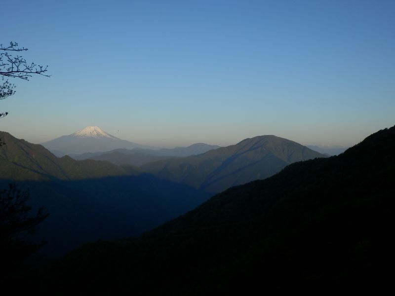 富士山、御正体山、大室山