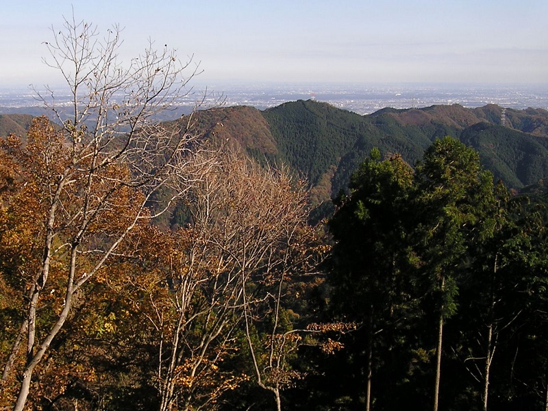 市道山から刈寄山を望む