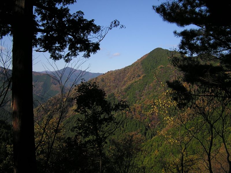 市道山・臼杵山 -- 行く手に臼杵山が見える