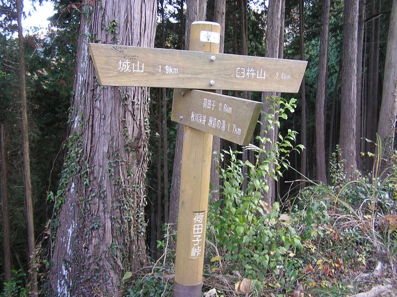 市道山・臼杵山 -- 荷田子峠
