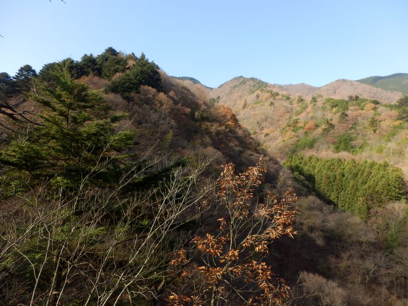 711m峰（左）がはっきり見えた