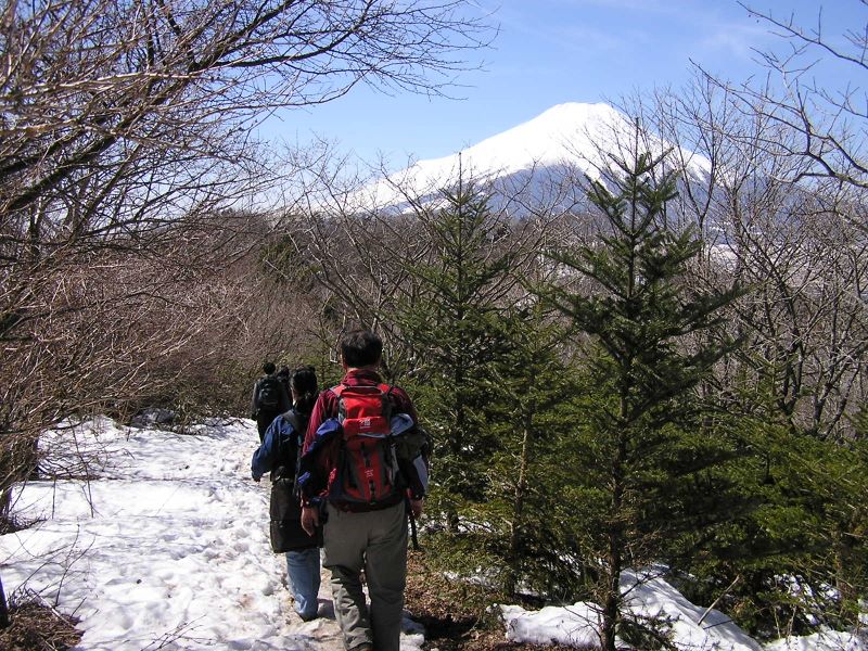 石割山 -- 見通しがよいのも春山の魅力
