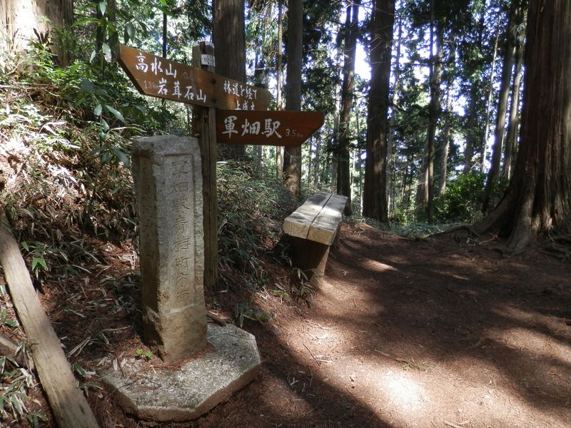 正面の道は、なちゃぎり林道へ