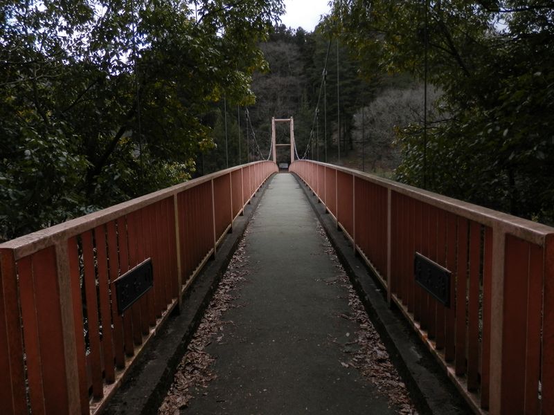 弁天橋を渡ろうとする