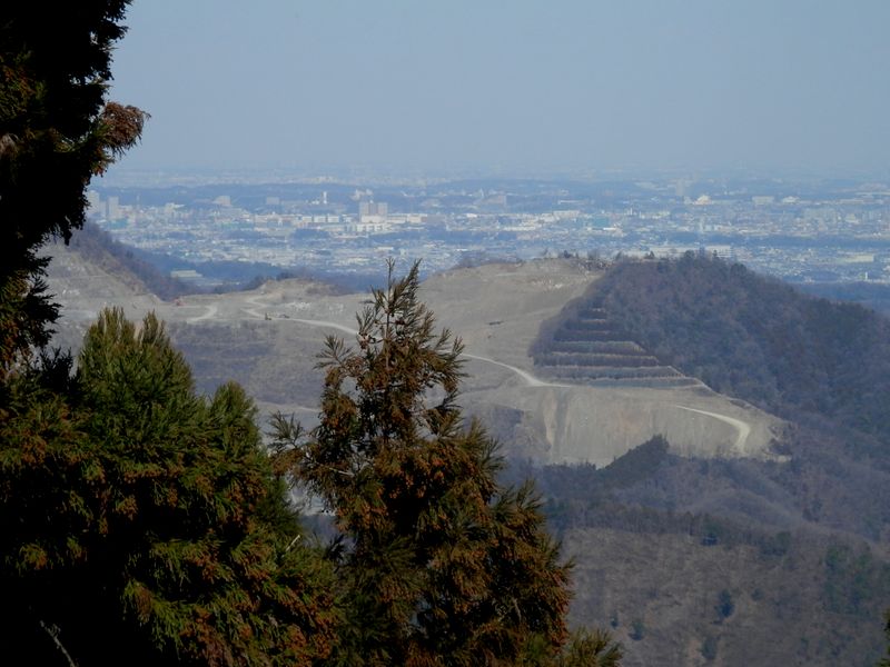 浅間神社東面の展望