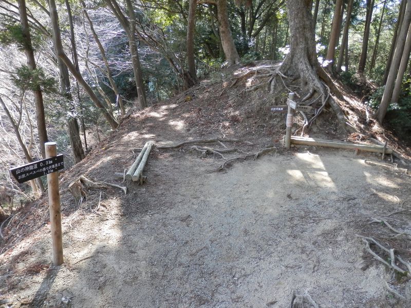山神隧道の上の峠