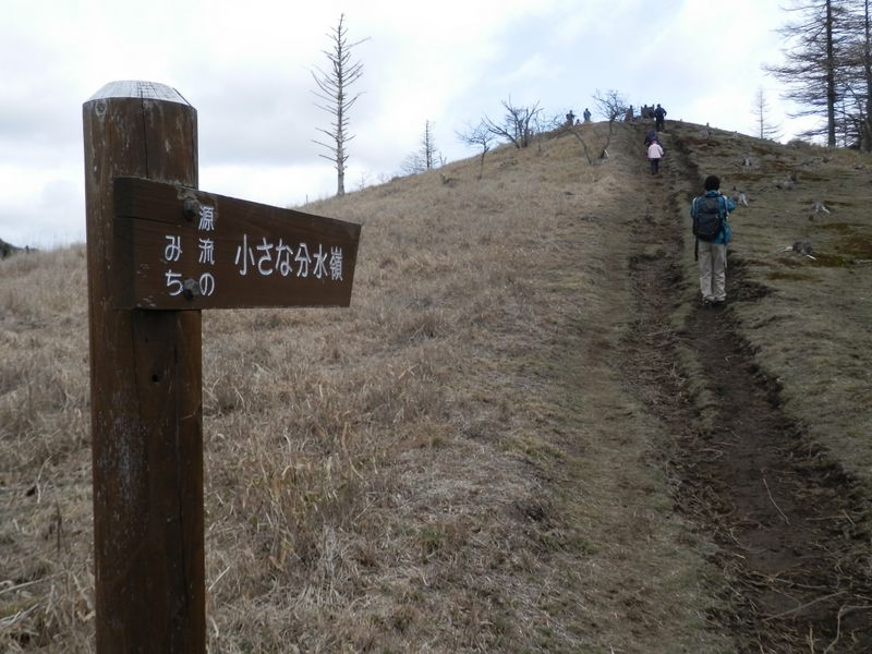 笠取山 -- 「小さな分水嶺」