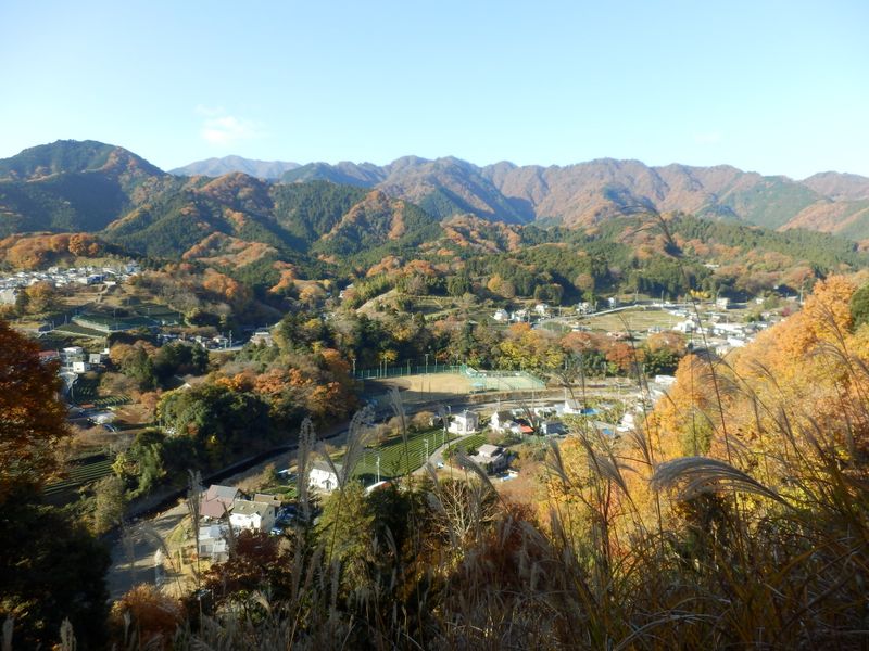 清川村の諸集落を望める展望地