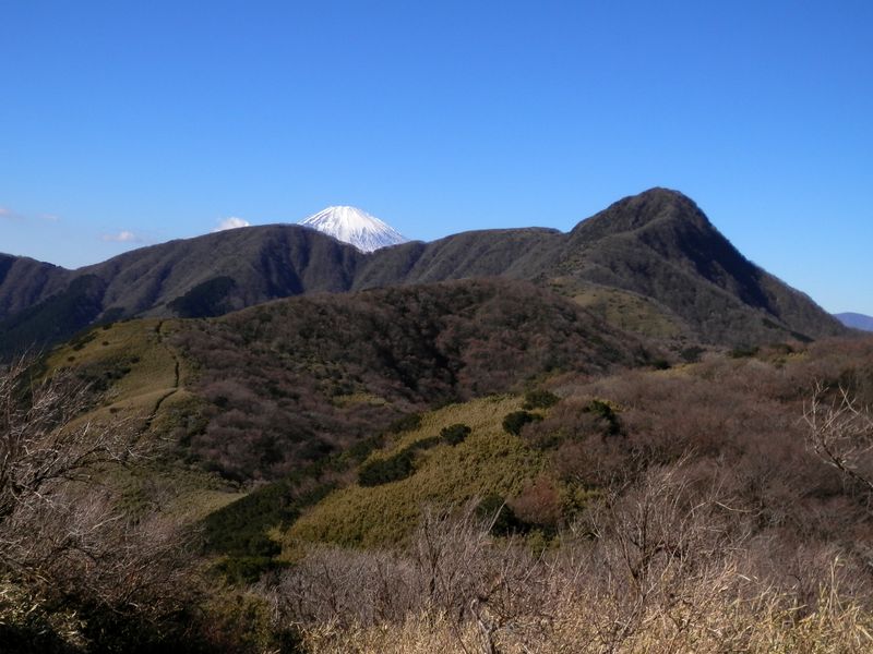 富士山が次第に競り上がってくる