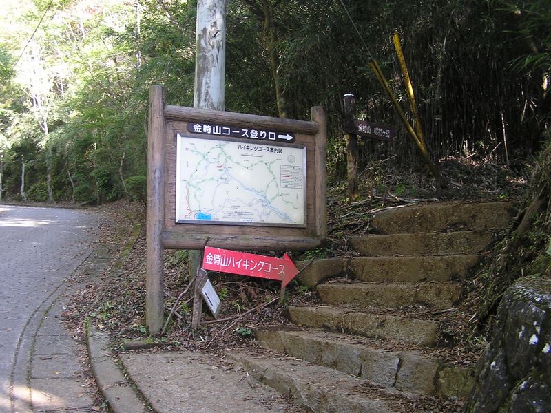 金時山 -- ここから金時山登山道
