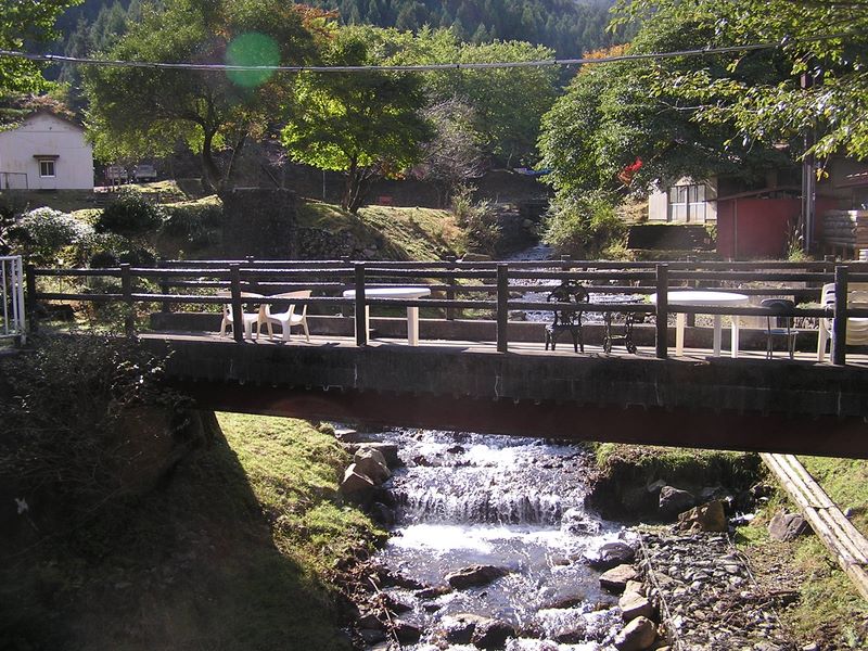 きまぐれ喫茶の横に架かる橋