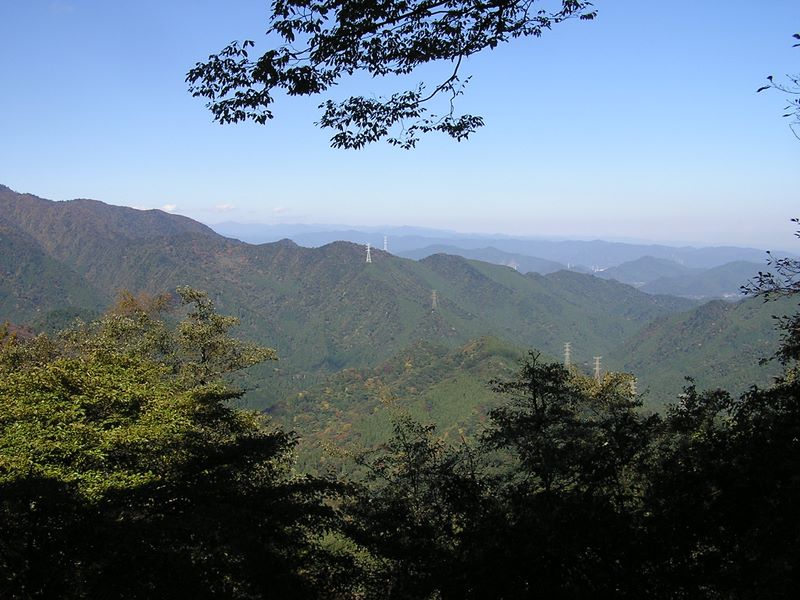 延々と続く送電線