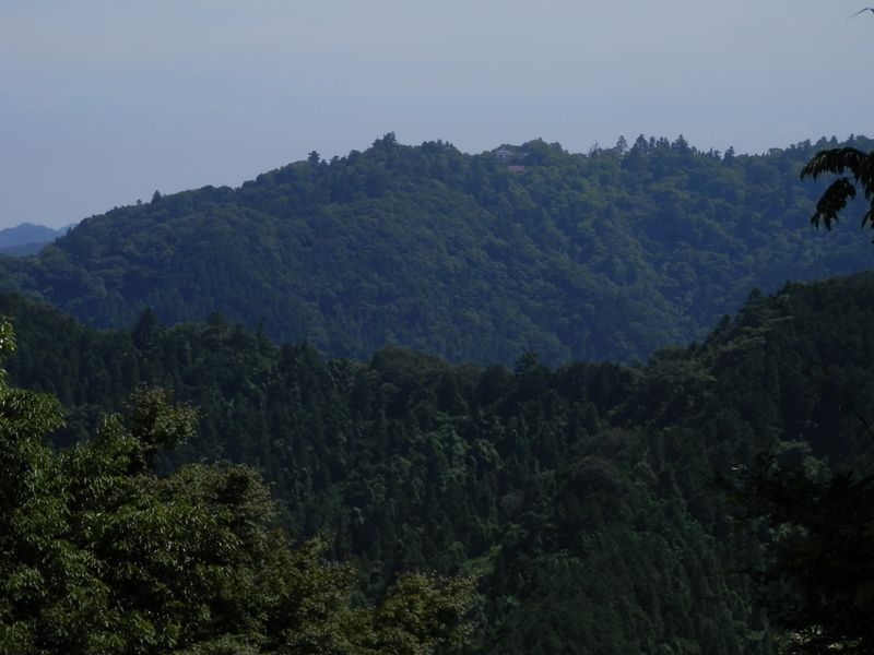 八王子城山より、高尾山を望む