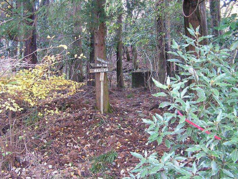 経ヶ岳・華厳山・高取山 -- 林道から振り返って見た登山道
