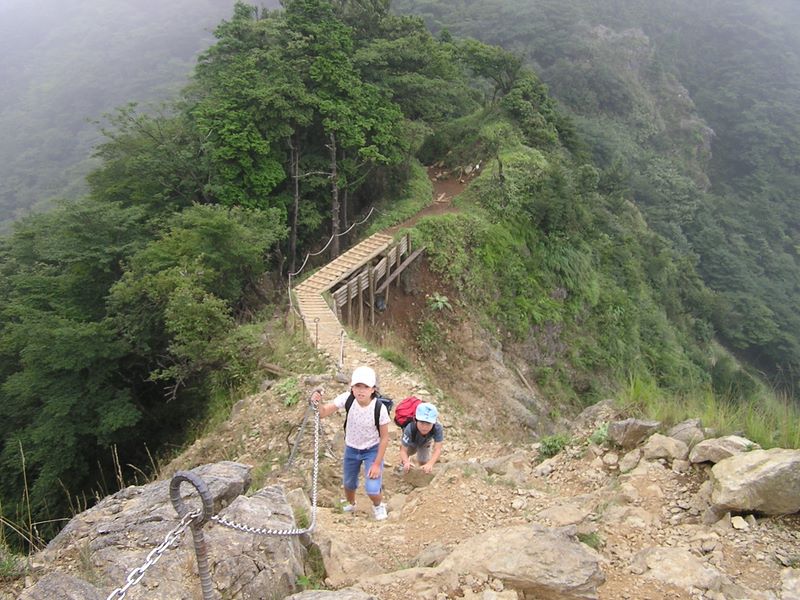 丹沢表尾根 -- 怖かった細尾根
