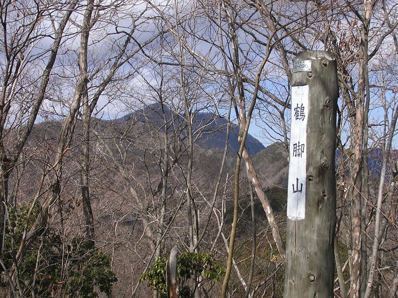 馬頭刈尾根 -- 鶴脚山より、大岳山を望む