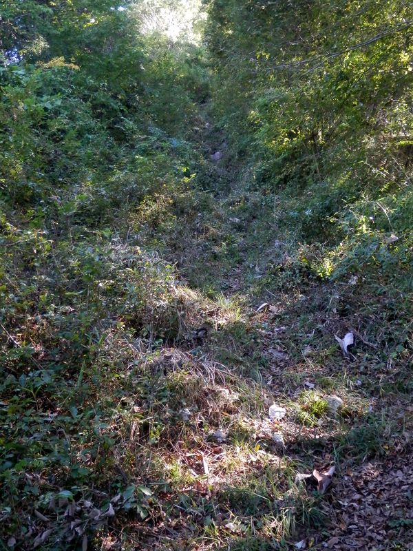 十五丁目直下の急傾斜