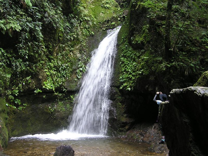 御岳平から大岳山 -- 七代の滝（ななよのたき）